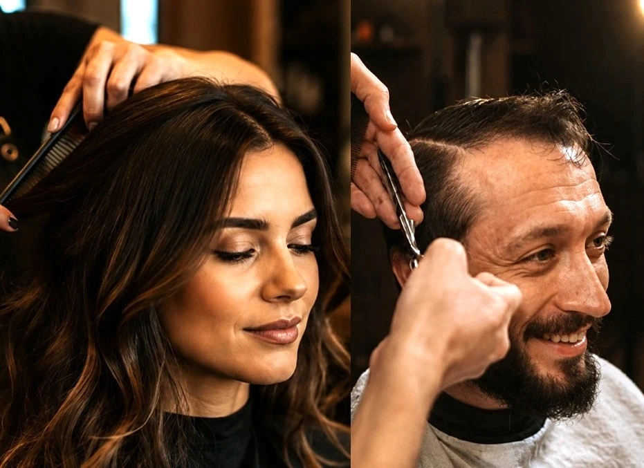 Servicios de peluquería unisex